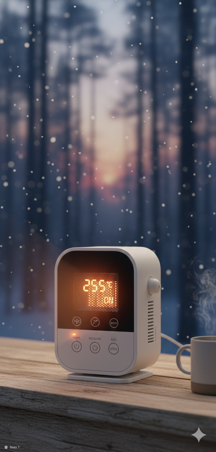 Portable Energy-Saving Room Heater (Silent & Efficient)